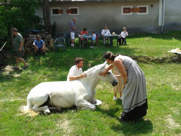 A lovasíjász-bemutató elmaradhatatlan kelléke